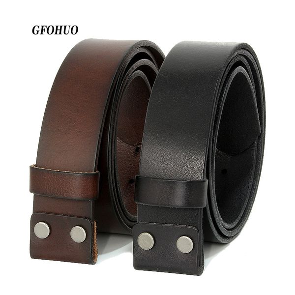 gfohuo vintage no buckle belt suit smooth buckle black coffee belts men luxury cowskin soild genuine only leather without buckle 201112, Black;brown
gfohuo vintage no buckle belt suit smooth buckle black coffee belts men luxury cowskin soild genuine only leather without buckle 201112, Black;brown
