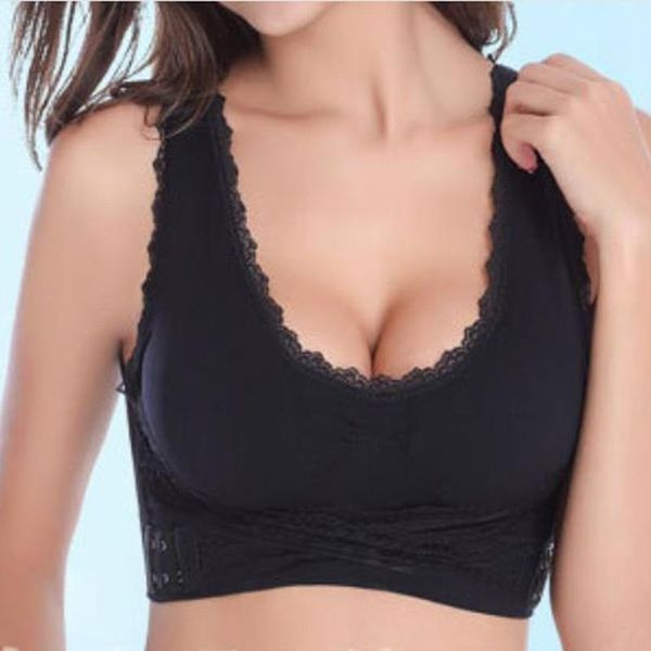 gym clothing women sports bar fashion solid color cross side buckle bra underwear wireless lace casual seamless bras, White;black
gym clothing women sports bar fashion solid color cross side buckle bra underwear wireless lace casual seamless bras, White;black