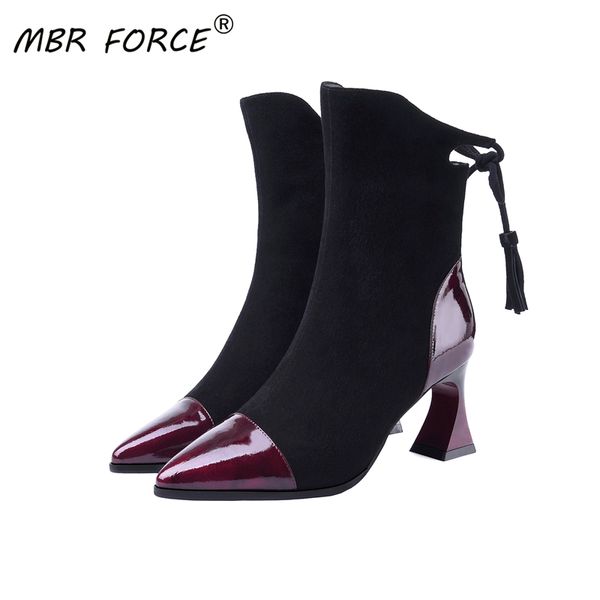 mbr force stretch high heels for women fashion shoes 2020 spring autumn ankle boots booties female leather stitching ladies, Black
mbr force stretch high heels for women fashion shoes 2020 spring autumn ankle boots booties female leather stitching ladies, Black