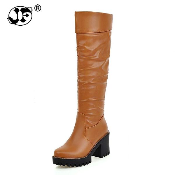boots arrivals large size 34-43 platform slip on winter shoes women knee high square heels woman dft67, Black
boots arrivals large size 34-43 platform slip on winter shoes women knee high square heels woman dft67, Black