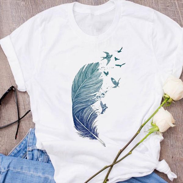 women graphic feather bird cute style fashion 90s short sleeve 90s print clothes lady tees female t shirt womens t shirt, White
women graphic feather bird cute style fashion 90s short sleeve 90s print clothes lady tees female t shirt womens t shirt, White