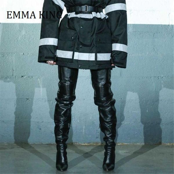 autumn winter women over-the-knee boots faux leather thigh-high boots pointy toe brand design high heels long botas altas mujer, Black
autumn winter women over-the-knee boots faux leather thigh-high boots pointy toe brand design high heels long botas altas mujer, Black