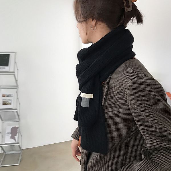 xiben / korean pasted simple knitted pure color scarf for women in winter, Blue;gray
xiben / korean pasted simple knitted pure color scarf for women in winter, Blue;gray