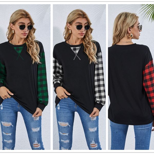 grid sleeves women clothes christmas t shirt xmas pullover fashion long sleeve blouse autumn winter design clothes boutique cz1105c, White
grid sleeves women clothes christmas t shirt xmas pullover fashion long sleeve blouse autumn winter design clothes boutique cz1105c, White