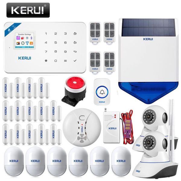 kerui w18 alarm system wireless wifi gsm home security motion detector outdoor solar siren indoor wifi camera app remote system
kerui w18 alarm system wireless wifi gsm home security motion detector outdoor solar siren indoor wifi camera app remote system