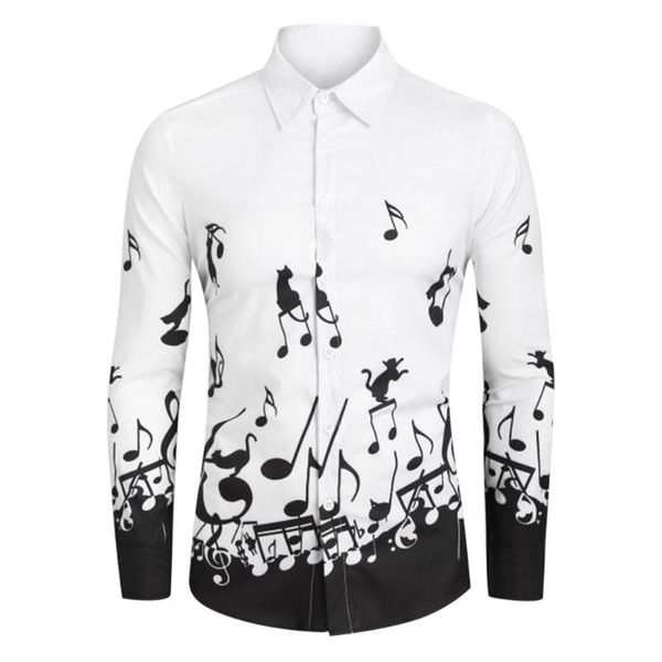 men's casual shirts chemise homme halloween printed fashion large-size long-sleeved blouse men basic, White;black
men's casual shirts chemise homme halloween printed fashion large-size long-sleeved blouse men basic, White;black