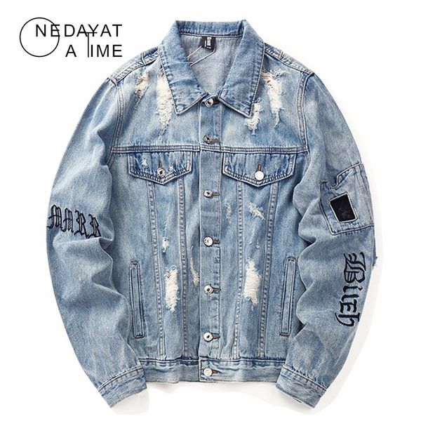 rock hipster embroidery denim jacket men hole distressed jeans coat hip hop vintage gothic jacket streetwear fashion outwear c1108, Black;brown
rock hipster embroidery denim jacket men hole distressed jeans coat hip hop vintage gothic jacket streetwear fashion outwear c1108, Black;brown