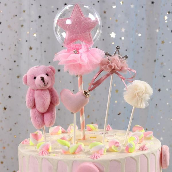 1 pcs cute love heart crown pink mini bear cake er birthday cup cake decoration baby shower kids birthday wedding
1 pcs cute love heart crown pink mini bear cake er birthday cup cake decoration baby shower kids birthday wedding