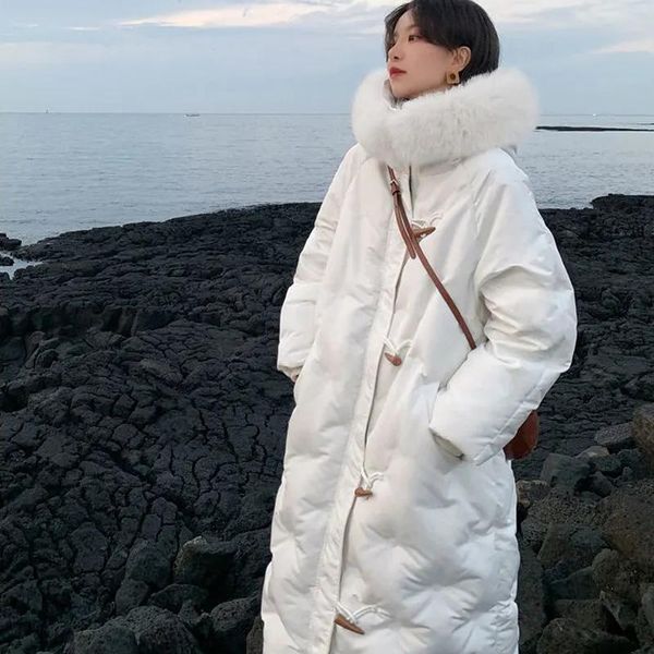 women's down & parkas luck a 2021 winter women elegant thick warm white duck coat female horn button solid real fur collar outerwear, Black
women's down & parkas luck a 2021 winter women elegant thick warm white duck coat female horn button solid real fur collar outerwear, Black