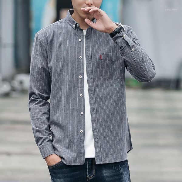 2020 new fashion male shirt long-sleeves striped mens casual dress shirts slim men shirt mens clothing1, White;black
2020 new fashion male shirt long-sleeves striped mens casual dress shirts slim men shirt mens clothing1, White;black