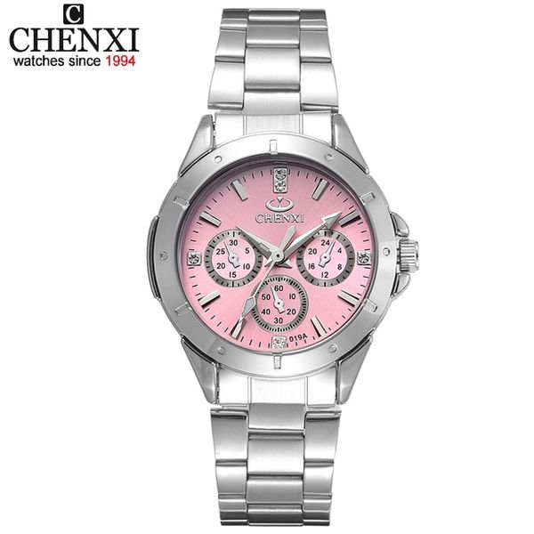 chenxi women fashion watches ladies quartz watch women's elegant dress stainless steel wristwatches girl clock relojes mujer 201118, Slivery;brown
chenxi women fashion watches ladies quartz watch women's elegant dress stainless steel wristwatches girl clock relojes mujer 201118, Slivery;brown