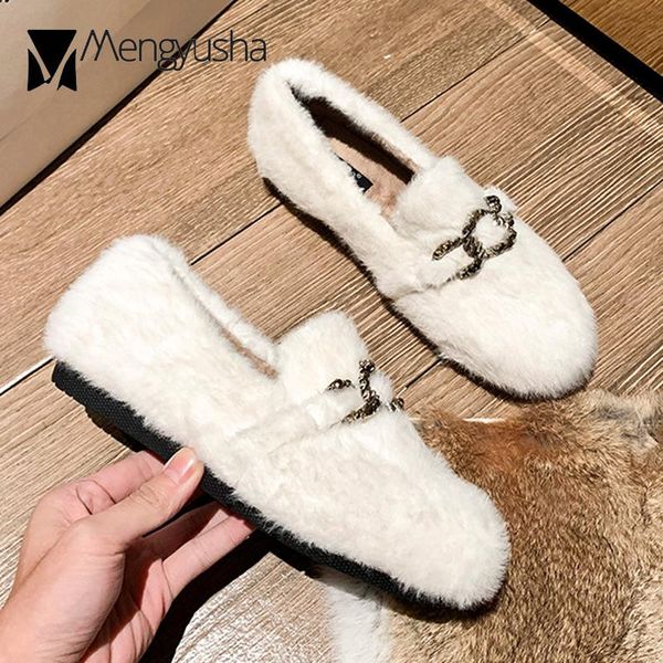 real fluffy fur shoes ladies winter flats metal chains loafers women plush cotton moccasins warm furry snow boat shoes, Black
real fluffy fur shoes ladies winter flats metal chains loafers women plush cotton moccasins warm furry snow boat shoes, Black