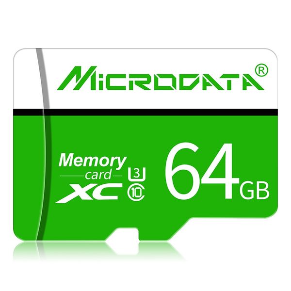 microdata 64gb u3 green and white tf memory card