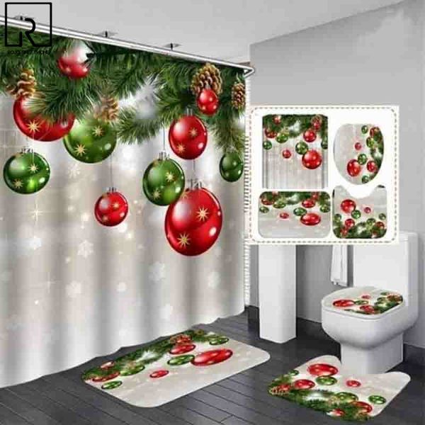 fancy christmas shower curtain set red bathroom curtains festival home decoration soft flannel bath mat rugs anti-slip carpet
fancy christmas shower curtain set red bathroom curtains festival home decoration soft flannel bath mat rugs anti-slip carpet