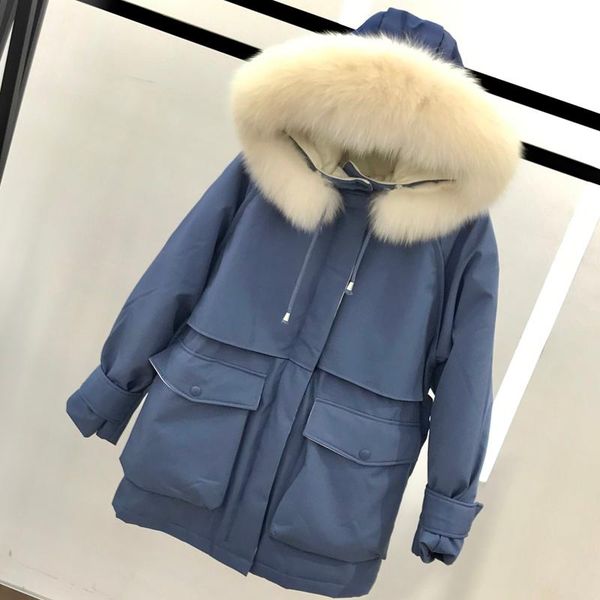 women's down jacket winter coat female jacket real fur collar hooded parkas woman warm thick clothes mujer chaqueta pph1257, Black
women's down jacket winter coat female jacket real fur collar hooded parkas woman warm thick clothes mujer chaqueta pph1257, Black