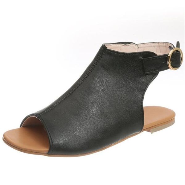 35-43 large summer sandals from foreign trade back flat buckles bohemian women's shoes rcai, Black
35-43 large summer sandals from foreign trade back flat buckles bohemian women's shoes rcai, Black