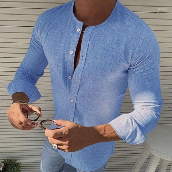 feitong shirts men solid color round collar casual long sleeve cotton linen shirt 2020 buttons shirt summer blusas camisas1, White;black
feitong shirts men solid color round collar casual long sleeve cotton linen shirt 2020 buttons shirt summer blusas camisas1, White;black