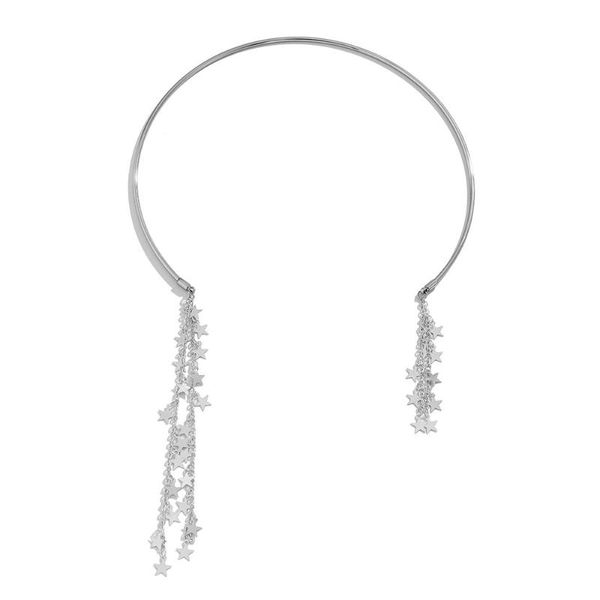 chokers simple star tassel choker necklaces accessories for women fashion stainless steel collar torques trendy jewelry gift, Golden;silver
chokers simple star tassel choker necklaces accessories for women fashion stainless steel collar torques trendy jewelry gift, Golden;silver
