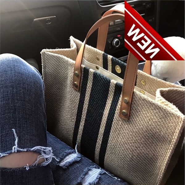 simple fashion large-capacity handbag ladies vintage striped tote for female portable ol business briefcase korean style
simple fashion large-capacity handbag ladies vintage striped tote for female portable ol business briefcase korean style