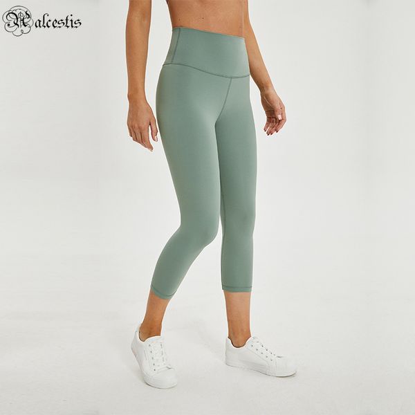 new solid color high waist yoga cropped pants women slim buttocks elastic fitness sports yoga pants, White;red
new solid color high waist yoga cropped pants women slim buttocks elastic fitness sports yoga pants, White;red