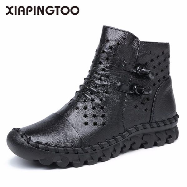 boots women ankle cow leather round toes genuine shoes for summer cool black gray buckle hollow 18
boots women ankle cow leather round toes genuine shoes for summer cool black gray buckle hollow 18