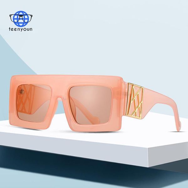 sunglasses teenyoun design oversized rectangle women vintage square sun glasses shades uv400 eyewear, White;black
sunglasses teenyoun design oversized rectangle women vintage square sun glasses shades uv400 eyewear, White;black