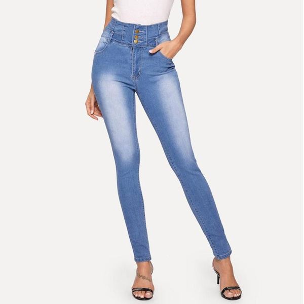 women's jeans 2021 fashion womens button pocket elastic trousers casual denim pencil pan mujer spodnie damskie vaqueros fdh, Blue
women's jeans 2021 fashion womens button pocket elastic trousers casual denim pencil pan mujer spodnie damskie vaqueros fdh, Blue