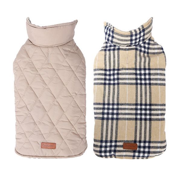 fashion plaid designer dog clothes double-sided pet dog outwear winter warm dog pet clothing puppy cotton coat
fashion plaid designer dog clothes double-sided pet dog outwear winter warm dog pet clothing puppy cotton coat