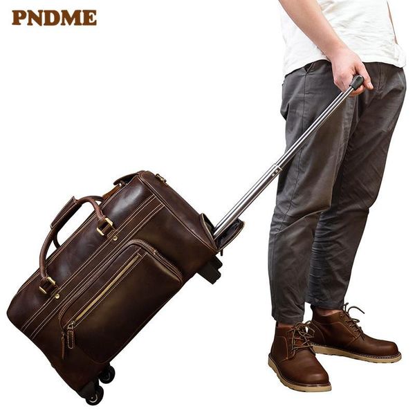 natural genuine leather men's trolley travel bag business vintage luxury real cowhide large-capacity luggage fashion handbag
natural genuine leather men's trolley travel bag business vintage luxury real cowhide large-capacity luggage fashion handbag