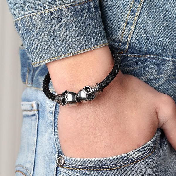 цепь браслет мужчины магнит череп из нержавеющей стали rope браслеты из натуральной кожи браслеты мода кожаный браслет для женщин мужской qy, Golden;silver
цепь браслет мужчины магнит череп из нержавеющей стали rope браслеты из натуральной кожи браслеты мода кожаный браслет для женщин мужской qy, Golden;silver