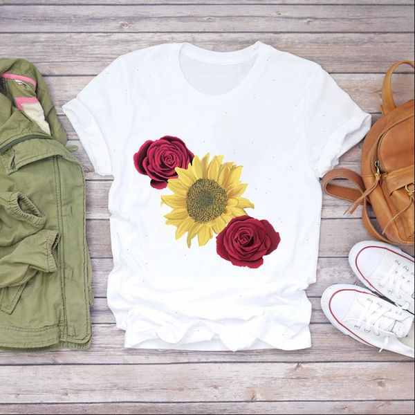 women 2021 sunflower rose print cartoon lady girl cute shirt ladies womens t shirts t graphic female tee t shirt, White
women 2021 sunflower rose print cartoon lady girl cute shirt ladies womens t shirts t graphic female tee t shirt, White