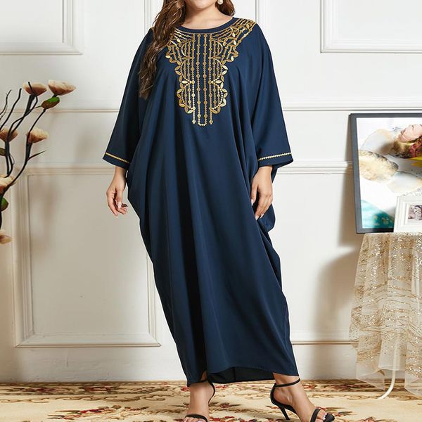 2021 dressed muslim europe, america, median loose blue color gold thread embroidered bat long sleeve around the neck gwhb, Black;gray
2021 dressed muslim europe, america, median loose blue color gold thread embroidered bat long sleeve around the neck gwhb, Black;gray