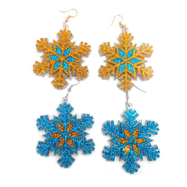 lovely shiny yellow blue mix color snowflake acrylic earrings christmas fashion lovely dangle earrings unique holiday jewelry, Silver
lovely shiny yellow blue mix color snowflake acrylic earrings christmas fashion lovely dangle earrings unique holiday jewelry, Silver