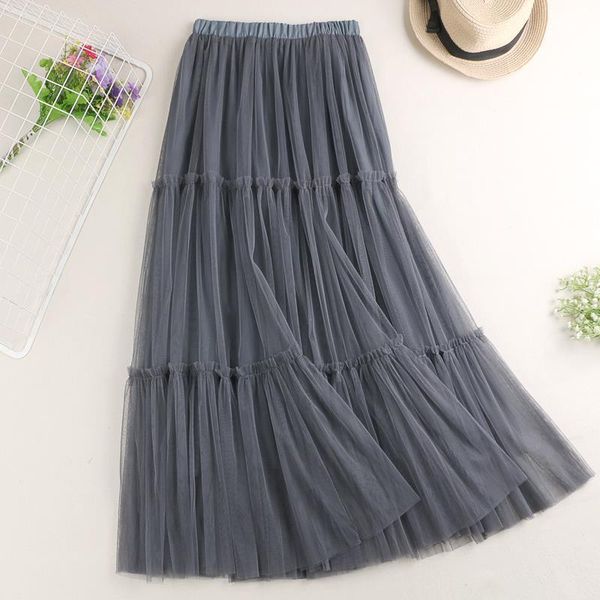 women pleated skirts 2020 new summer high waist ruffles long tulle skirt slim patchwork mesh maxi skirts for women jupe femme, Black
women pleated skirts 2020 new summer high waist ruffles long tulle skirt slim patchwork mesh maxi skirts for women jupe femme, Black