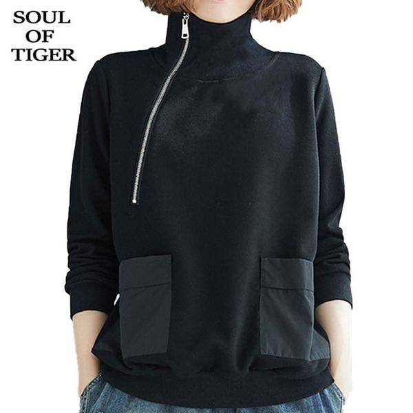 soul of tiger 2020 fashion korean autumn clothes womens turtleneck hoodies black casual sweatshirts ladies zipper pocket clothes
soul of tiger 2020 fashion korean autumn clothes womens turtleneck hoodies black casual sweatshirts ladies zipper pocket clothes