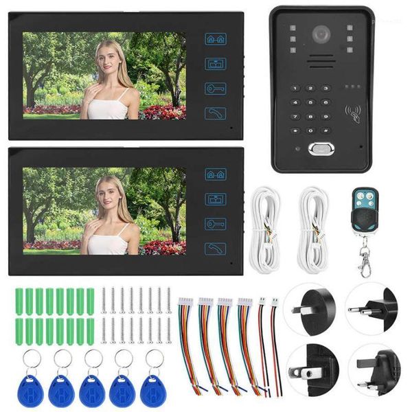 7inch tft lcd doorbell remote control password card video door phone 1v2 rainproof night vision intercom 100-240v
7inch tft lcd doorbell remote control password card video door phone 1v2 rainproof night vision intercom 100-240v