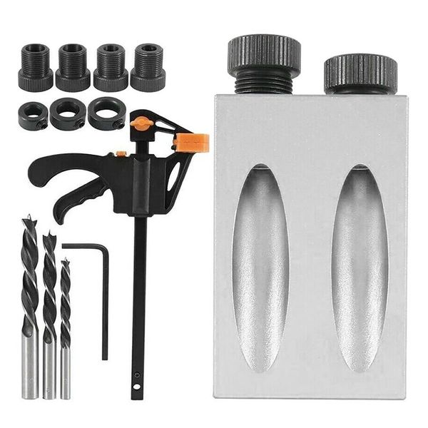 15pcs angle locator with clamp pocket hole jig kit carpentry diy woodworking home power tools multifunction durable professional
15pcs angle locator with clamp pocket hole jig kit carpentry diy woodworking home power tools multifunction durable professional