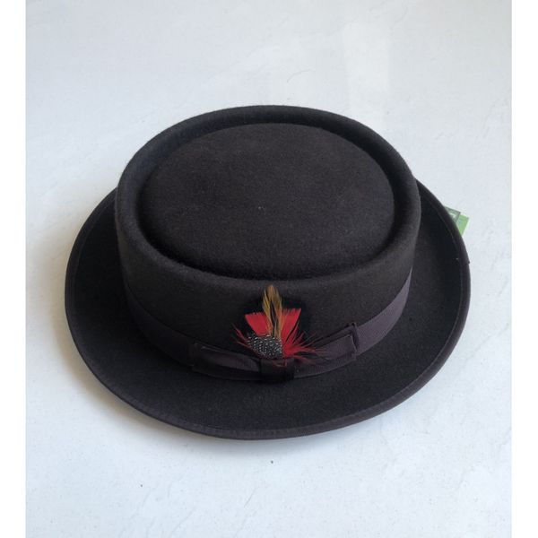 x3000 wool cake small brim hat 100% wool felt crushable porkpie fedora hat curved brim autumn winter pork pie hat c0123, Blue;gray
x3000 wool cake small brim hat 100% wool felt crushable porkpie fedora hat curved brim autumn winter pork pie hat c0123, Blue;gray