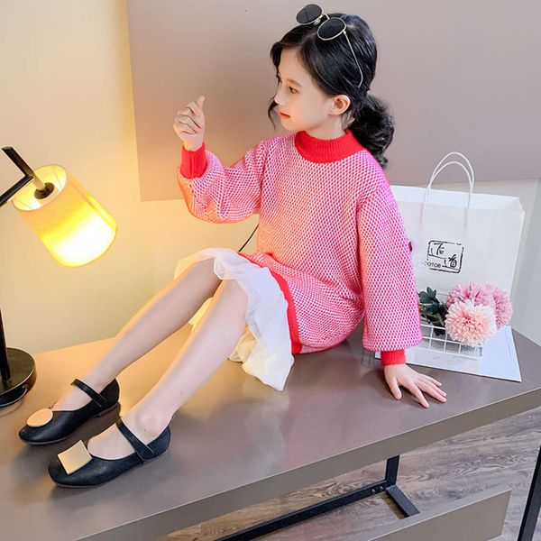 and 2020 autumn korean girls' sweater imitation mink round neck long buttocks pullover with winter small mh children's wear, Blue
and 2020 autumn korean girls' sweater imitation mink round neck long buttocks pullover with winter small mh children's wear, Blue