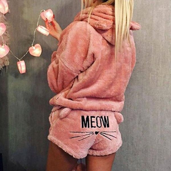 women's tracksuits women coral velvet suit two piece autumn winter pajamas warm sleepwear cute cat meow pattern hoodies shorts set homm, Gray
women's tracksuits women coral velvet suit two piece autumn winter pajamas warm sleepwear cute cat meow pattern hoodies shorts set homm, Gray