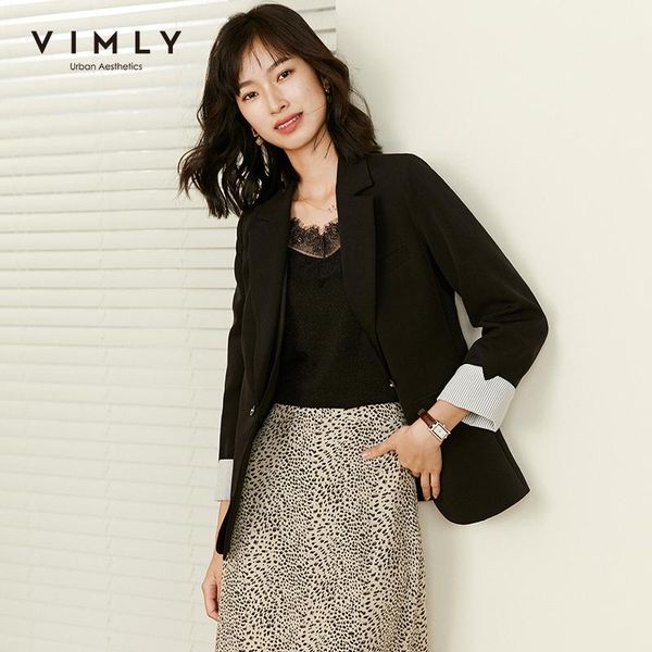 women's suits & blazers vimly elegant women blazer office lady double breasted solid notched 2021 autumn jackets england style female c, White;black
women's suits & blazers vimly elegant women blazer office lady double breasted solid notched 2021 autumn jackets england style female c, White;black