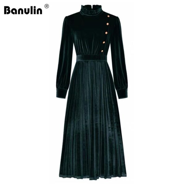 banulin fashion runway velvet pleated midi long dress vintage elegant button pleated velvet party dresses lady work plus size, Black;gray
banulin fashion runway velvet pleated midi long dress vintage elegant button pleated velvet party dresses lady work plus size, Black;gray