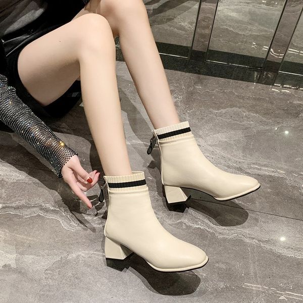 2021 new autumn winter women's of solid quality return european zipper ladies shoes wild fashion anti-slip boots high heels e873, Black
2021 new autumn winter women's of solid quality return european zipper ladies shoes wild fashion anti-slip boots high heels e873, Black