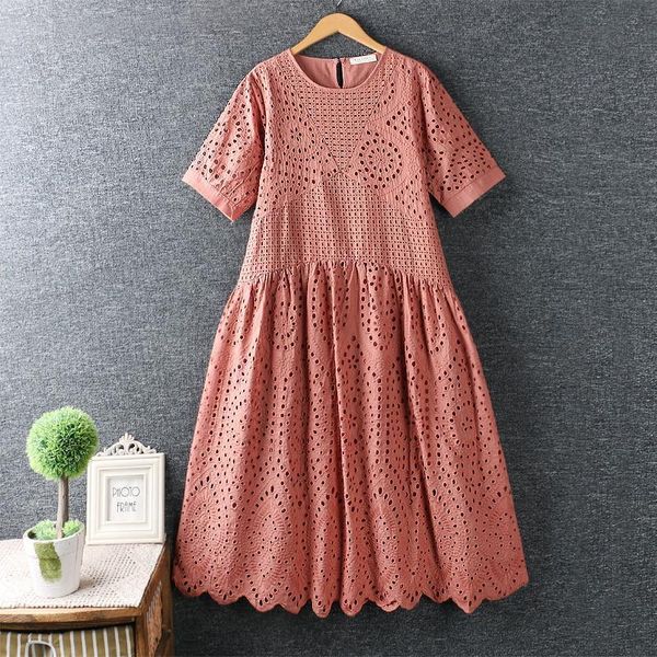 2020 new summer art hipster cotton hollow embroidered dress round neck loose dress women solid color dress mori girl, Black;gray
2020 new summer art hipster cotton hollow embroidered dress round neck loose dress women solid color dress mori girl, Black;gray