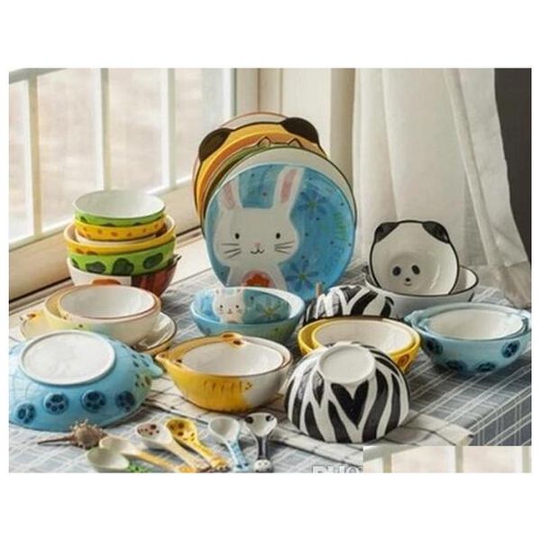 bowl/spoon/dish food 4pcs/set cartoon flatware fruits rice salad pottery ceramic bowl soup tableware din jlleer bdesybag
bowl/spoon/dish food 4pcs/set cartoon flatware fruits rice salad pottery ceramic bowl soup tableware din jlleer bdesybag
