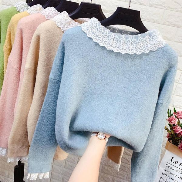 2020 new fashion knitted sweater women long sleeve autumn knitwear sweater pullovers sweaters winter female jumper p3101, White;black
2020 new fashion knitted sweater women long sleeve autumn knitwear sweater pullovers sweaters winter female jumper p3101, White;black