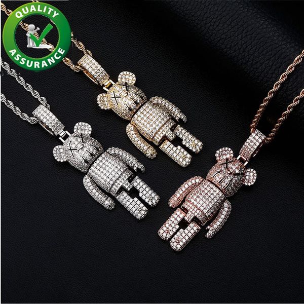 iced out pendant mens necklace luxury designer hip hop jewelry diamond tennis chain with cartoon bear pendants rapper cubic zirconia jewellr, Silver
iced out pendant mens necklace luxury designer hip hop jewelry diamond tennis chain with cartoon bear pendants rapper cubic zirconia jewellr, Silver