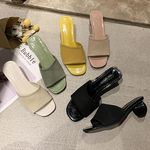 2021 women slides 5cm high heels weave mules summer female slipper open toe green sandals lady mesh block low heels chunky shoesmultifunctio, Black
2021 women slides 5cm high heels weave mules summer female slipper open toe green sandals lady mesh block low heels chunky shoesmultifunctio, Black