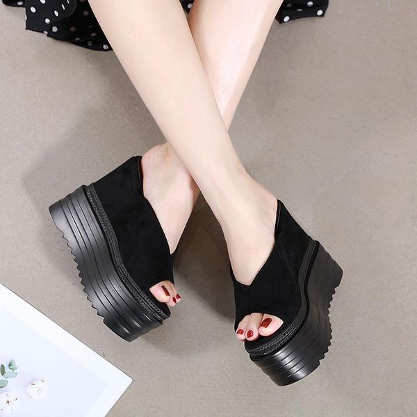 dress shoes women's summer wedge heels ladies and sandals high open toe, Black
dress shoes women's summer wedge heels ladies and sandals high open toe, Black