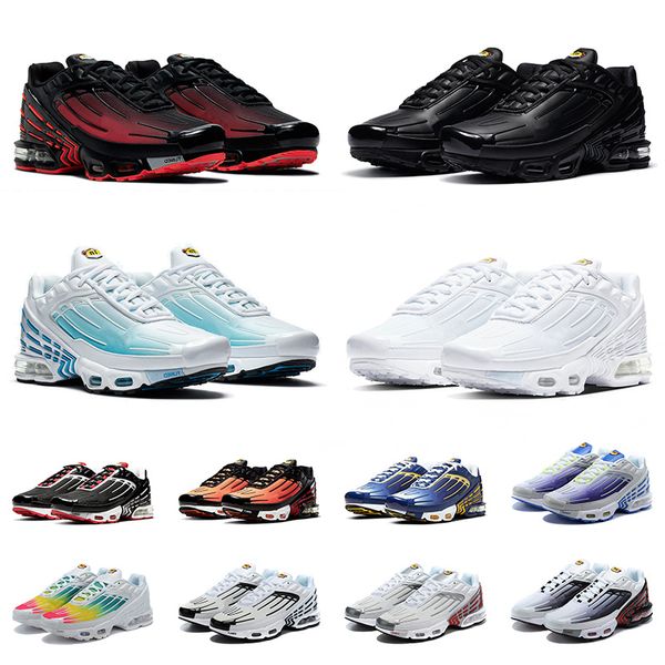 2021 tuned tn plus 3 running shoes mens womens laser blue all white leather black radiant red obsidian trainers sneakers 36-45, White;red
2021 tuned tn plus 3 running shoes mens womens laser blue all white leather black radiant red obsidian trainers sneakers 36-45, White;red